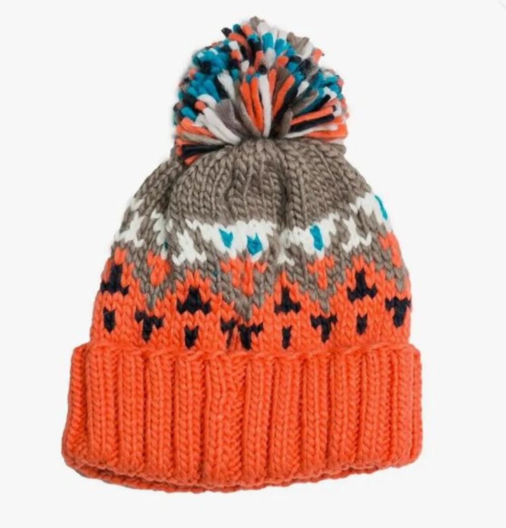 Millie Nordic Knit Beanie Pom Pom